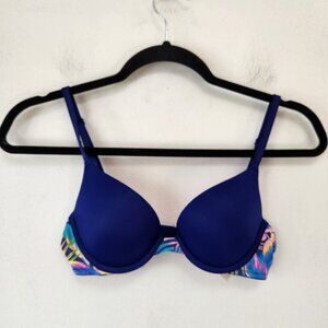 Victoria's Secret Pink 32A Blue/Multicolor Bra